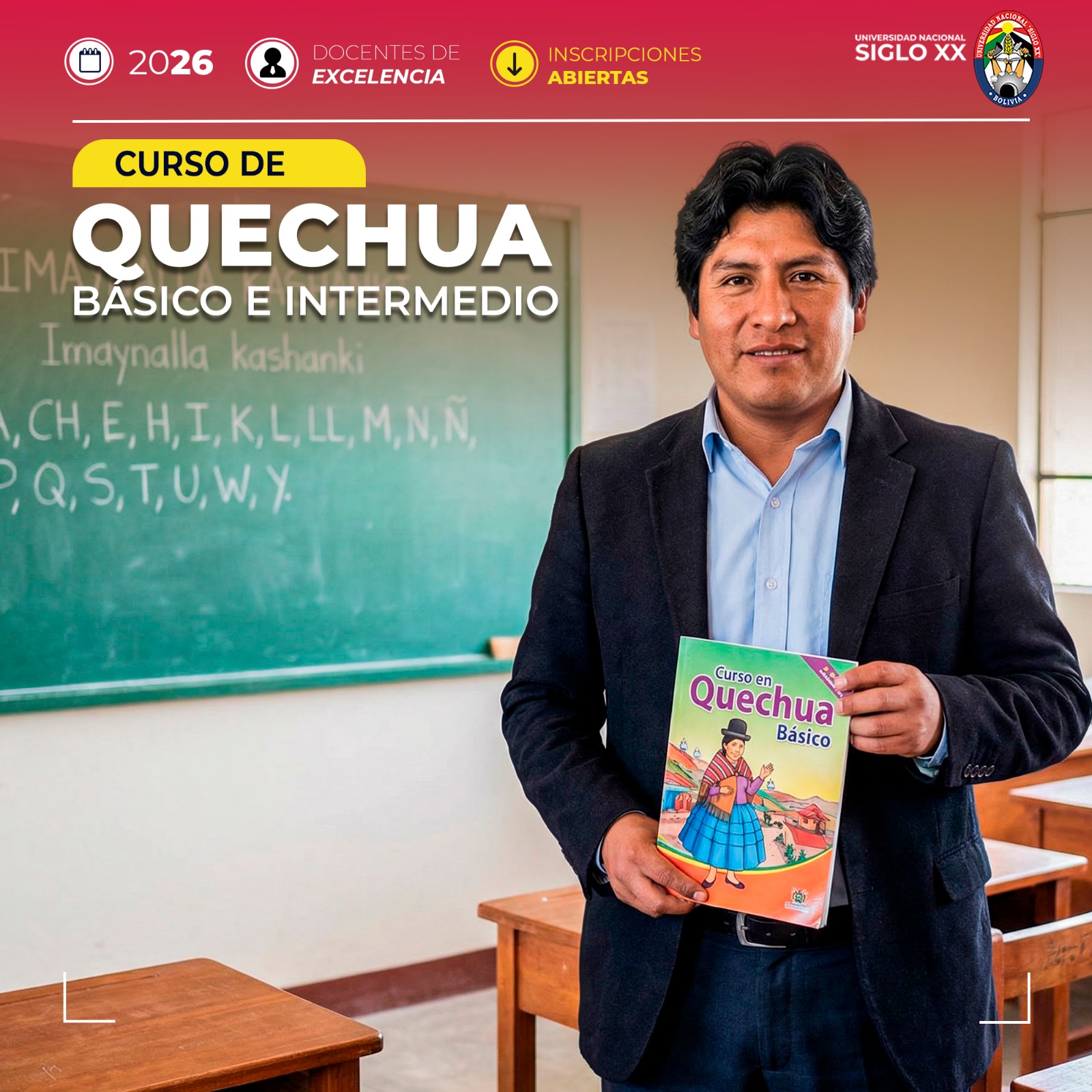 Portada del programa QUECHUA BÁSICO E INTERMEDIO