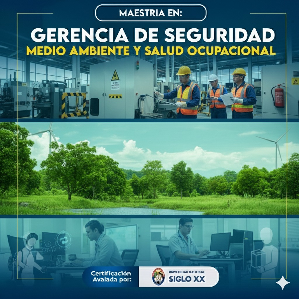 Portada del programa GERENCIA DE SEGURIDAD, MEDIO AMBIENTE Y SALUD OCUPACIONAL