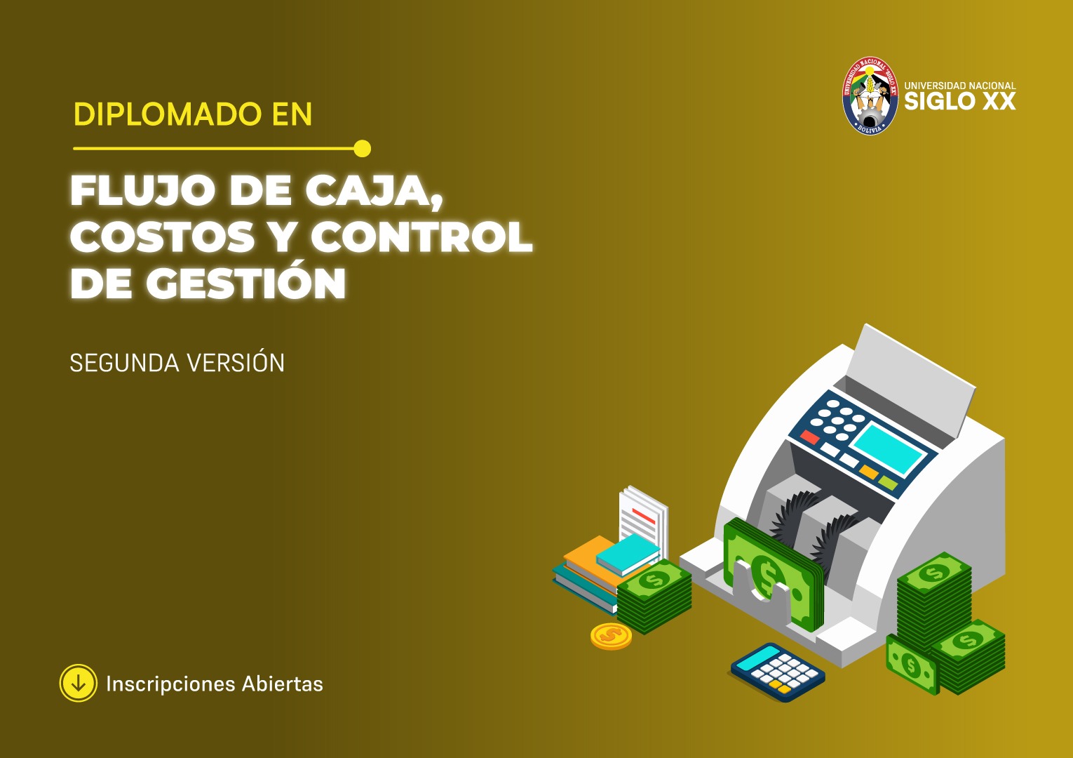 Portada del programa FLUJO DE CAJA, COSTOS Y CONTROL DE GESTIÓN