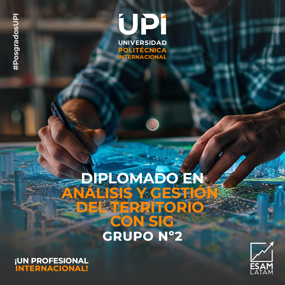 Portada del programa Análisis y Gestión del territorio con SIG