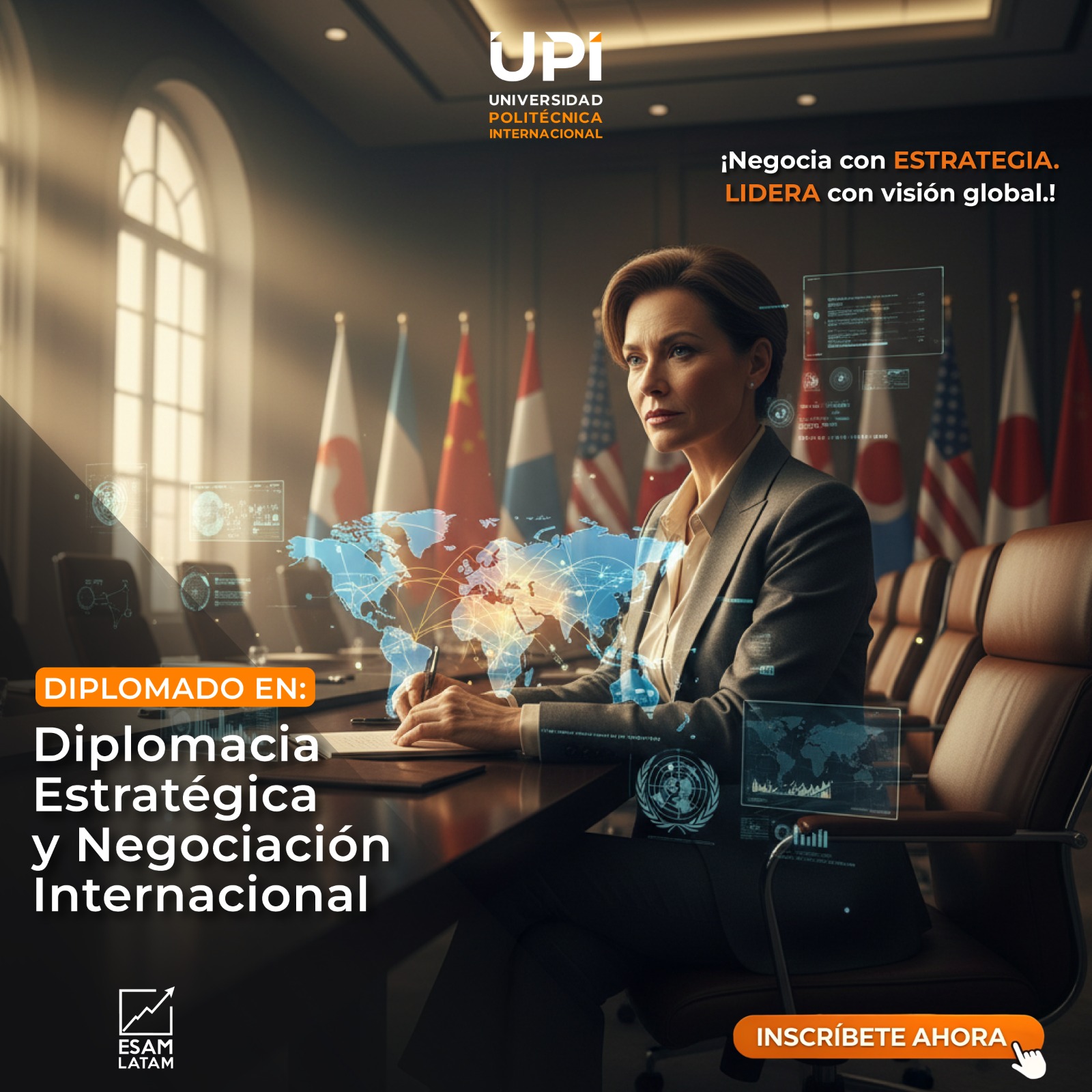 Portada del programa Diplomacia Estratégica y Negociación Internacional