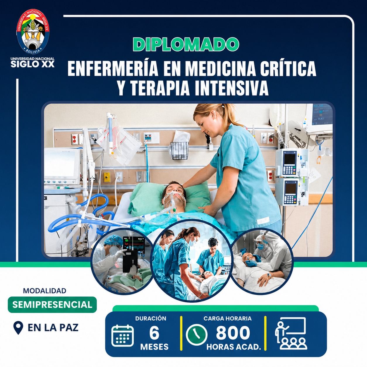 Portada del programa DIPLOMADO EN ENFERMERÍA EN MEDICINA CRÍTICA Y TERAPIA INTENSIVA