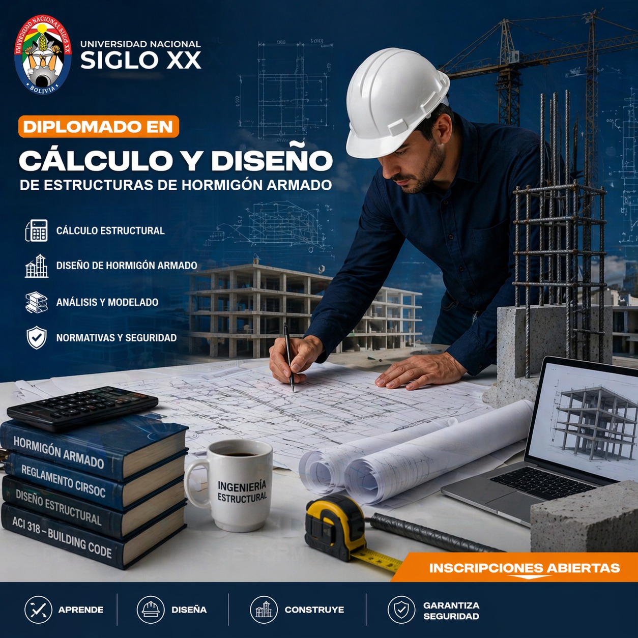 Portada del programa CÁLCULO Y DISEÑO DE ESTRUCTURAS DE HORMIGÓN ARMADO