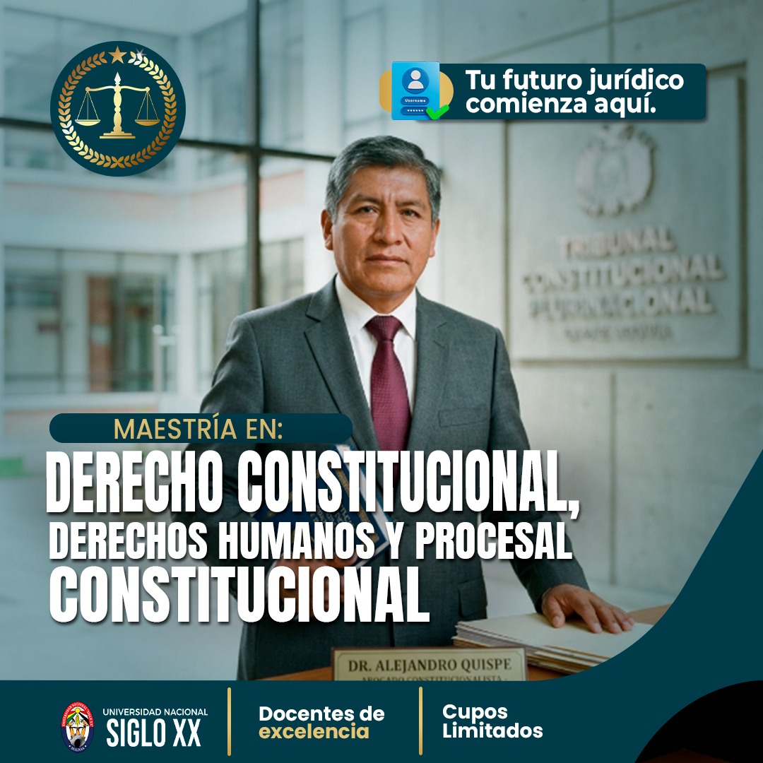 Portada del programa MAESTRÍA EN DERECHO CONSTITUCIONAL, DERECHOS HUMANOS Y DERECHO PROCESAL CONSTITUCIONAL