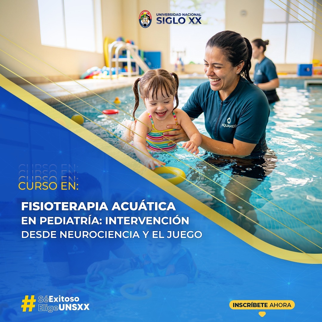 Portada del programa FISIOTERAPIA ACUÁTICA EN PEDIATRÍA: INTERVENCIÓN DESDE NEUROCIENCIA Y EL JUEGO