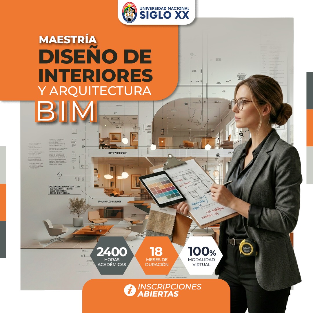 Portada del programa Diseño de Interiores y Arquitectura BIM