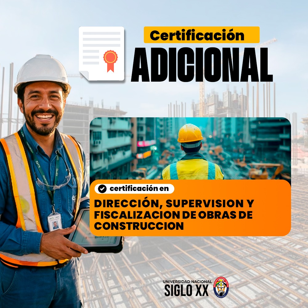Portada del programa DIRECCION, SUPERVISION Y FISCALIZACION DE OBRAS DE CONSTRUCCION