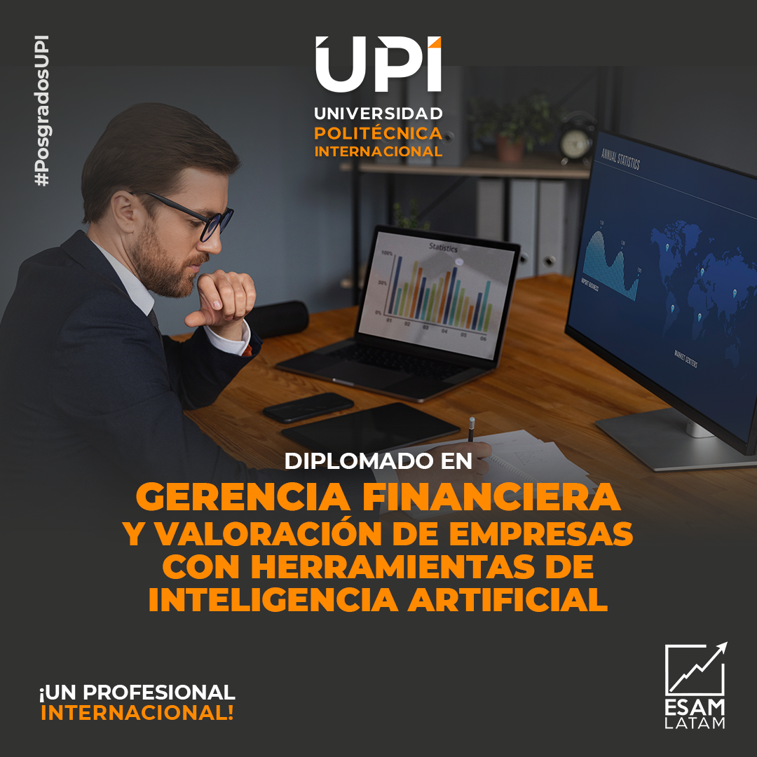 Portada del programa Gerencia financiera y Valoración de Empresas con herramientas de Inteligencia Artificial