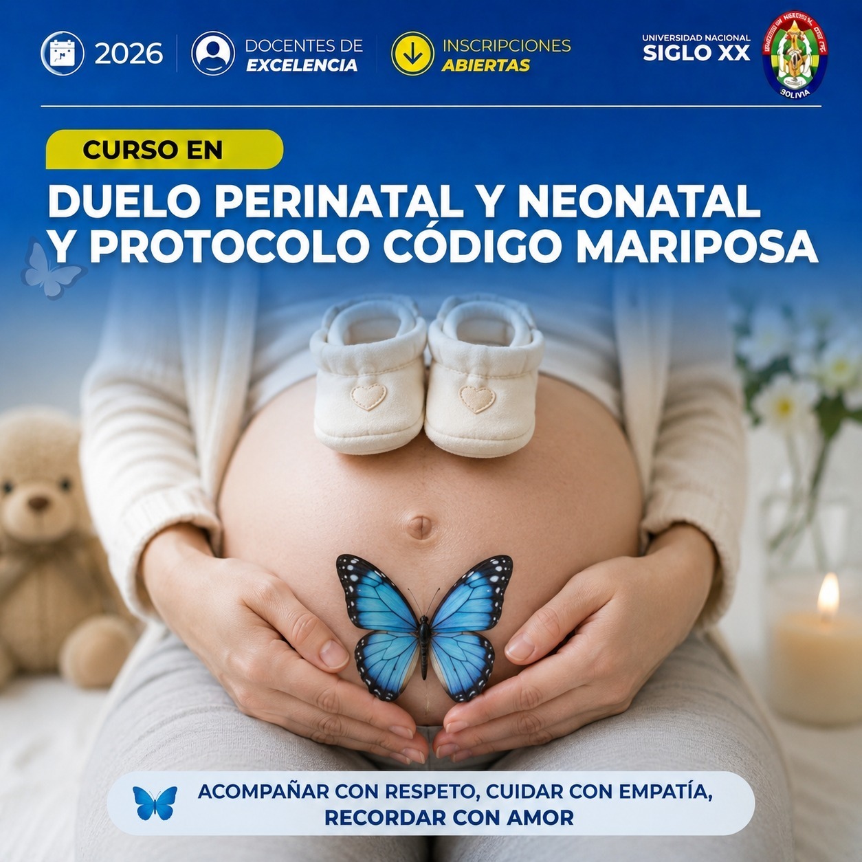 Portada del programa Duelo Perinatal y Neonatal y Protocolo Código Mariposa