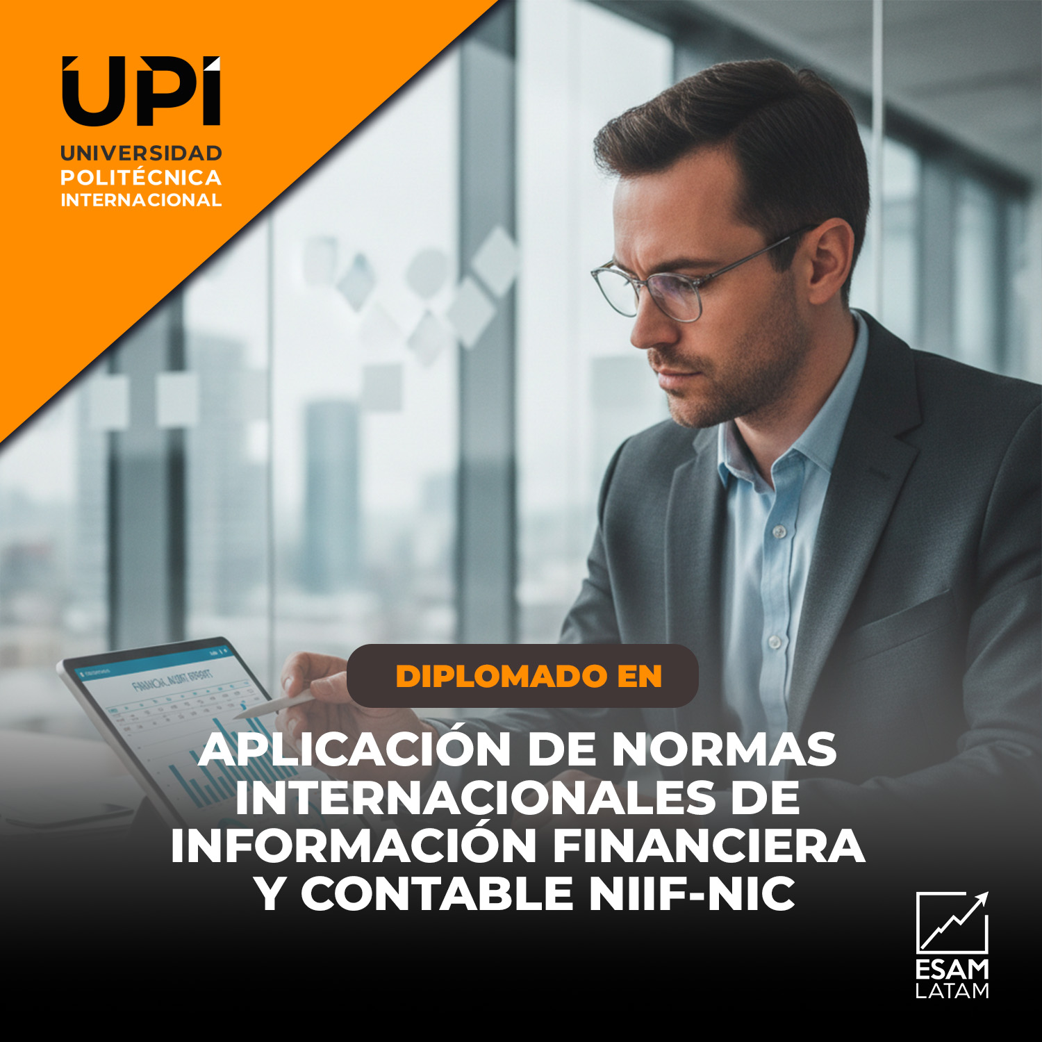 Portada del programa Aplicación de Normas Internacionales de Información Financiera y Contable NIIF-NIC