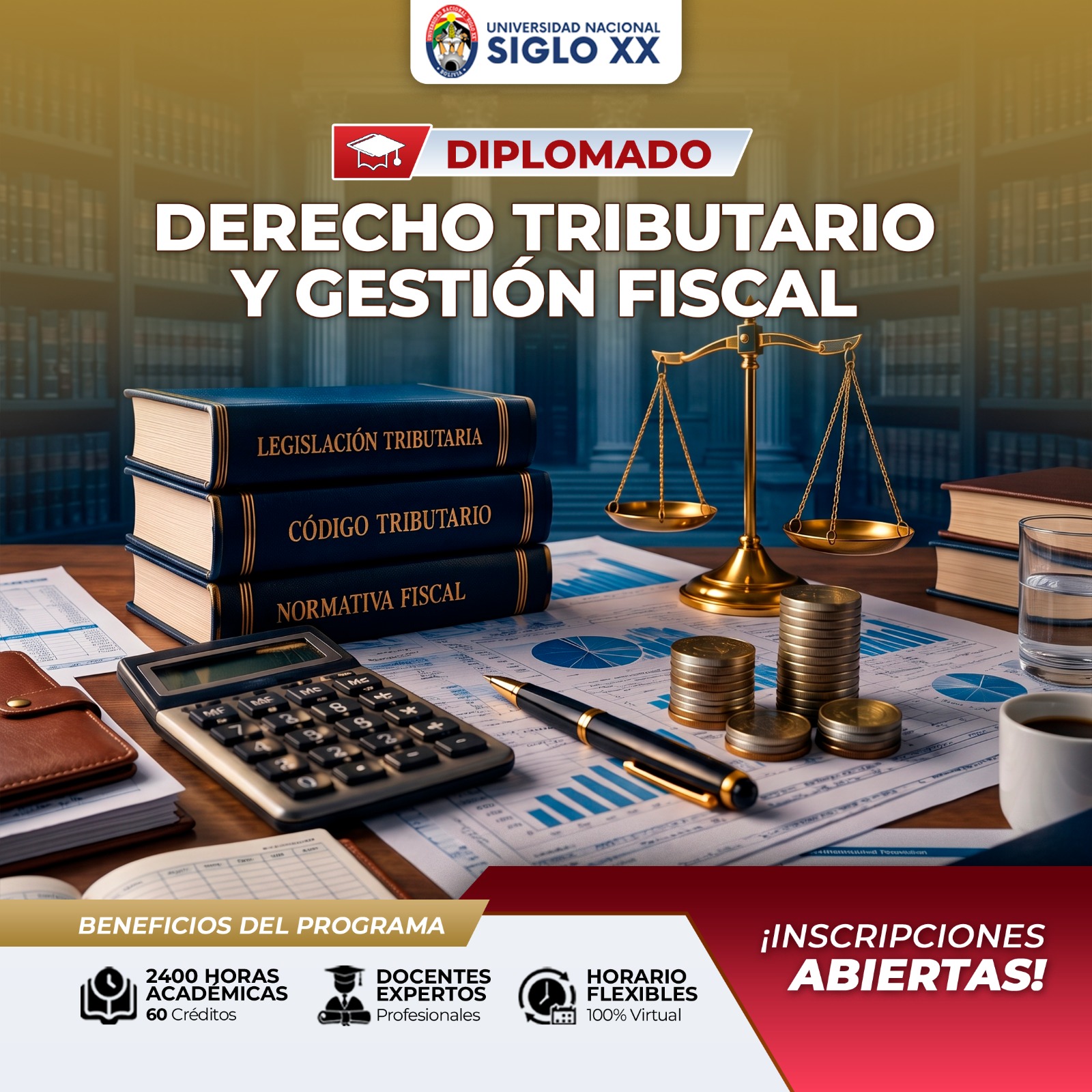 Portada del programa DIPLOMADO EN DERECHO TRIBUTARIO Y GESTIÓN FISCAL