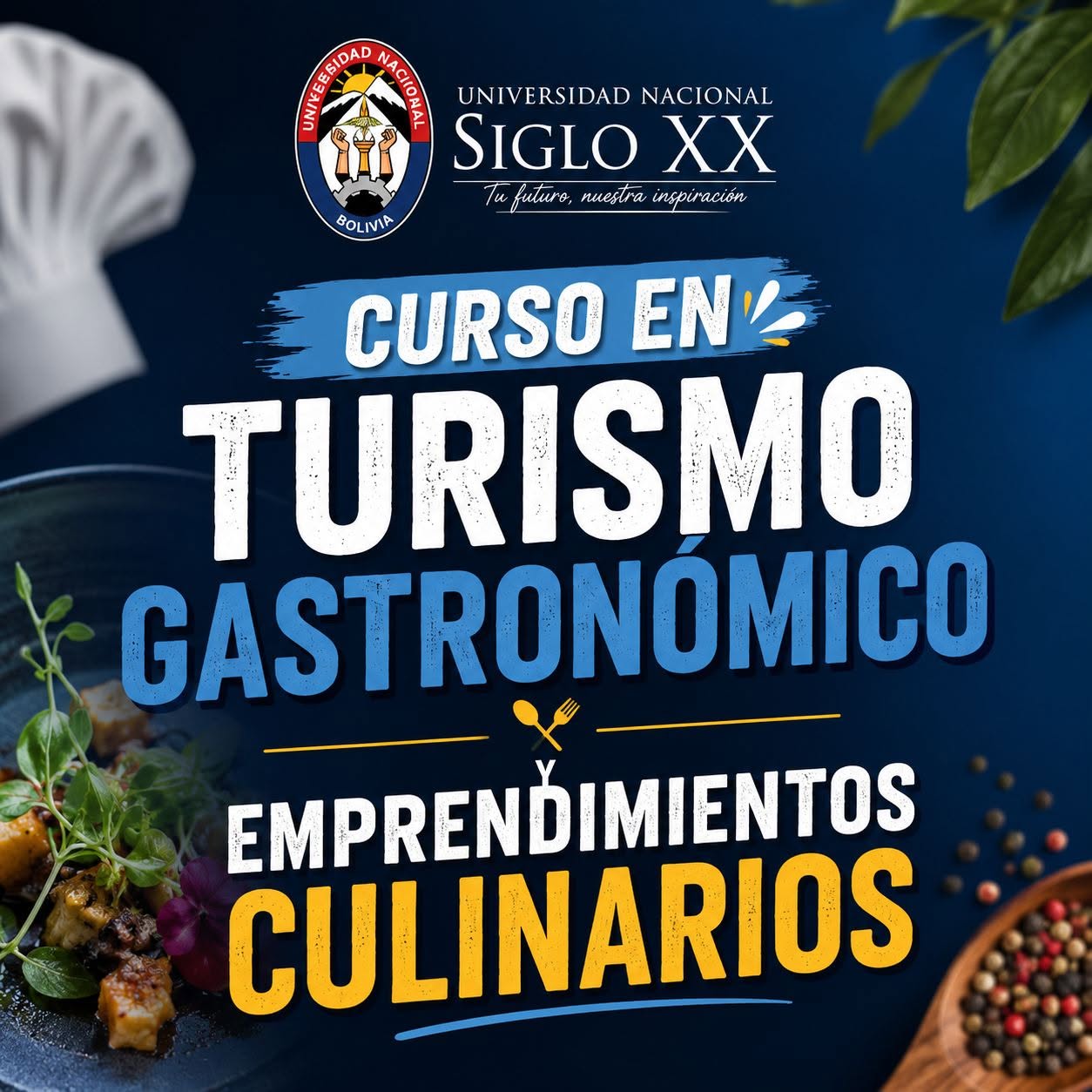 Portada del programa TURISMO GASTRONÓMICO Y EMPRENDIMIENTOS CULINARIOS