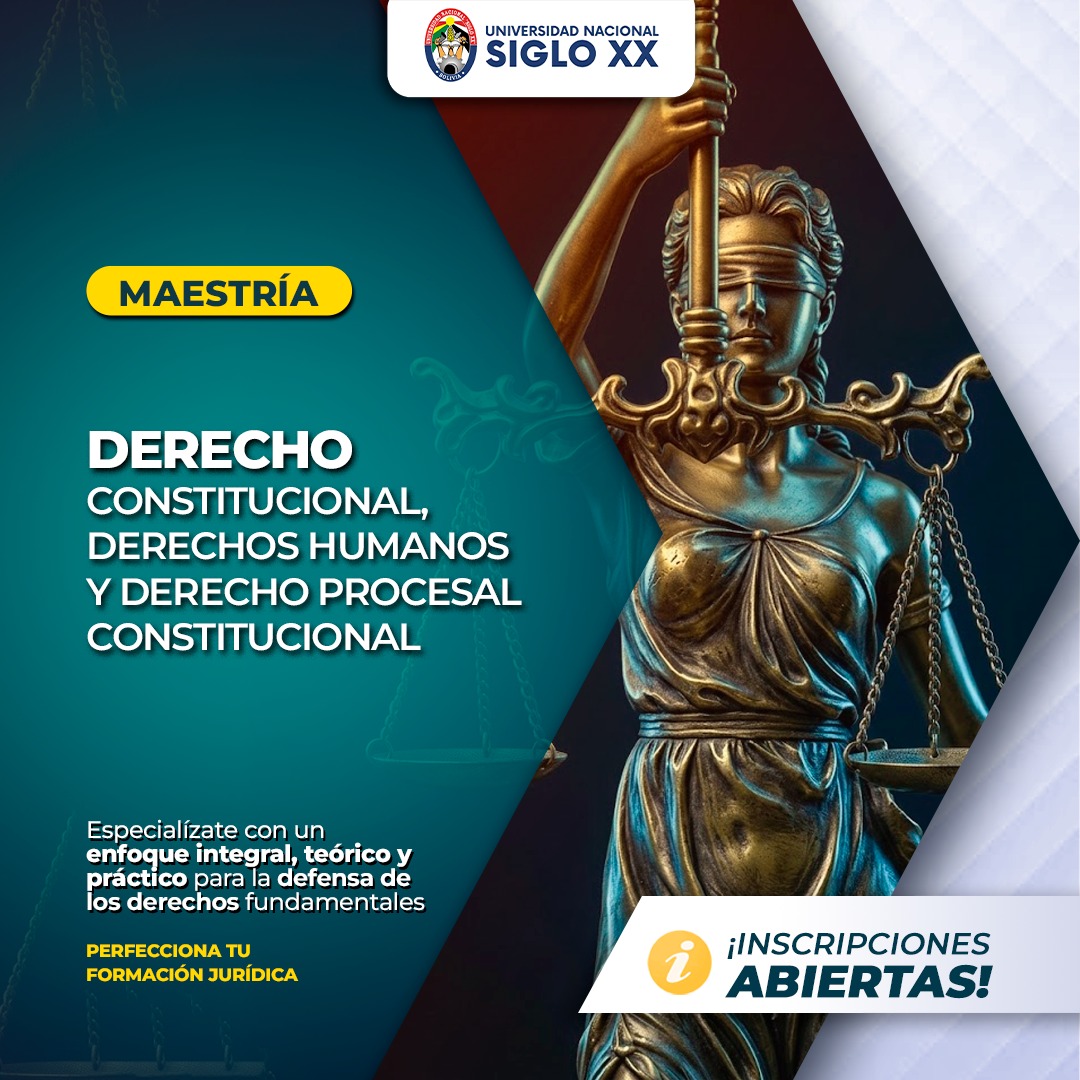 Portada del programa MAESTRÍA EN DERECHO CONSTITUCIONAL, DERECHOS HUMANOS Y DERECHO PROCESAL CONSTITUCIONAL