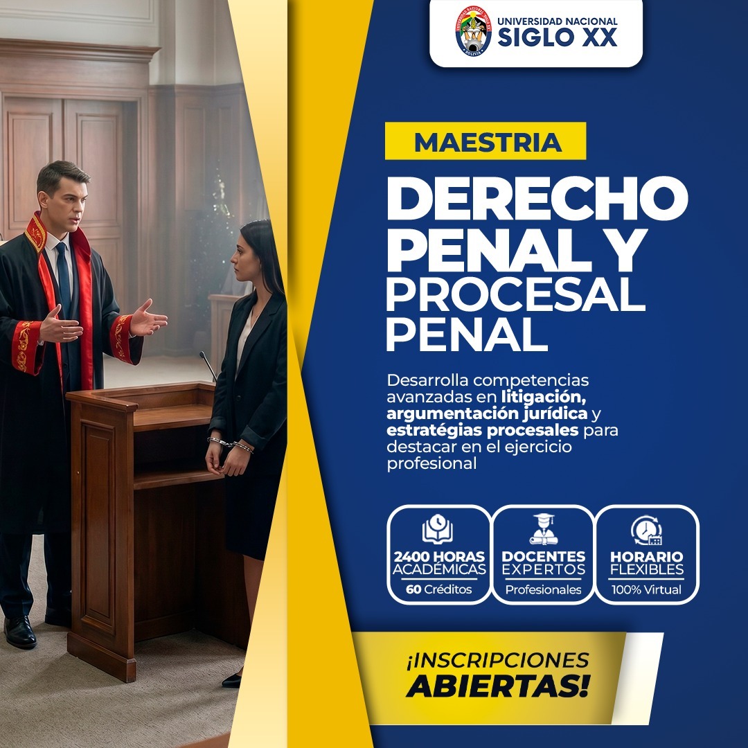 Portada del programa DERECHO PENAL Y PROCESAL PENAL