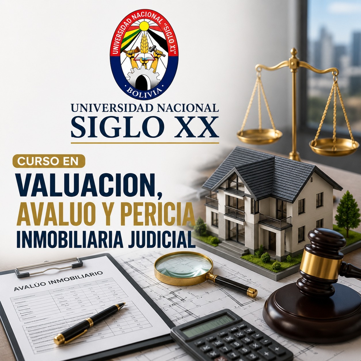 Portada del programa VALUACIÓN, AVALÚO Y PERICIA INMOBILIARIA JUDICIAL
