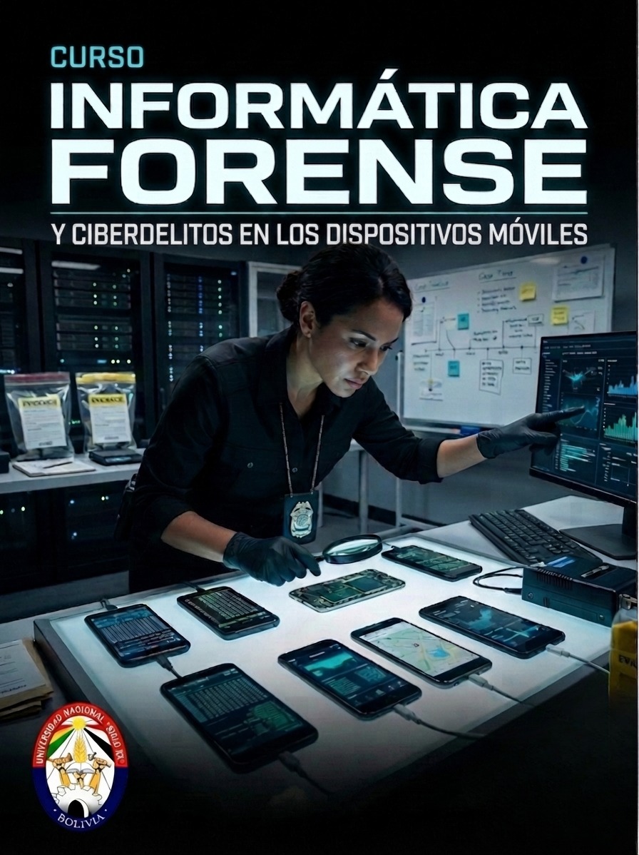 Portada del programa INFORMÁTICA FORENSE Y CIBERDELITOS EN LOS DISPOSITIVOS MÓVILES