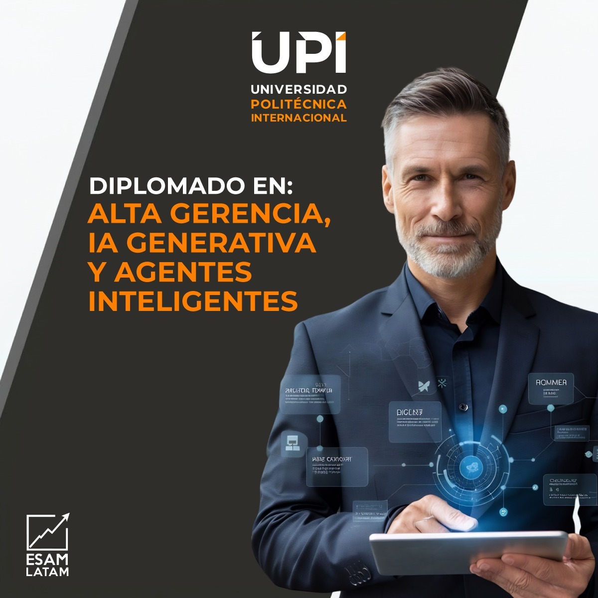 Portada del programa Alta Gerencia, IA Generativa y Agentes Inteligentes