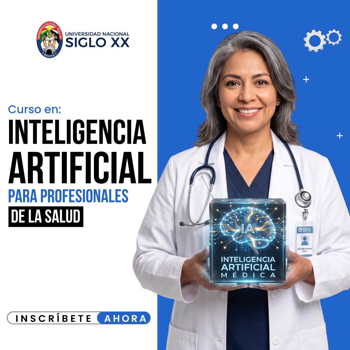Portada del programa INTELIGENCIA ARTIFICIAL PARA PROFESIONALES DE LA SALUD