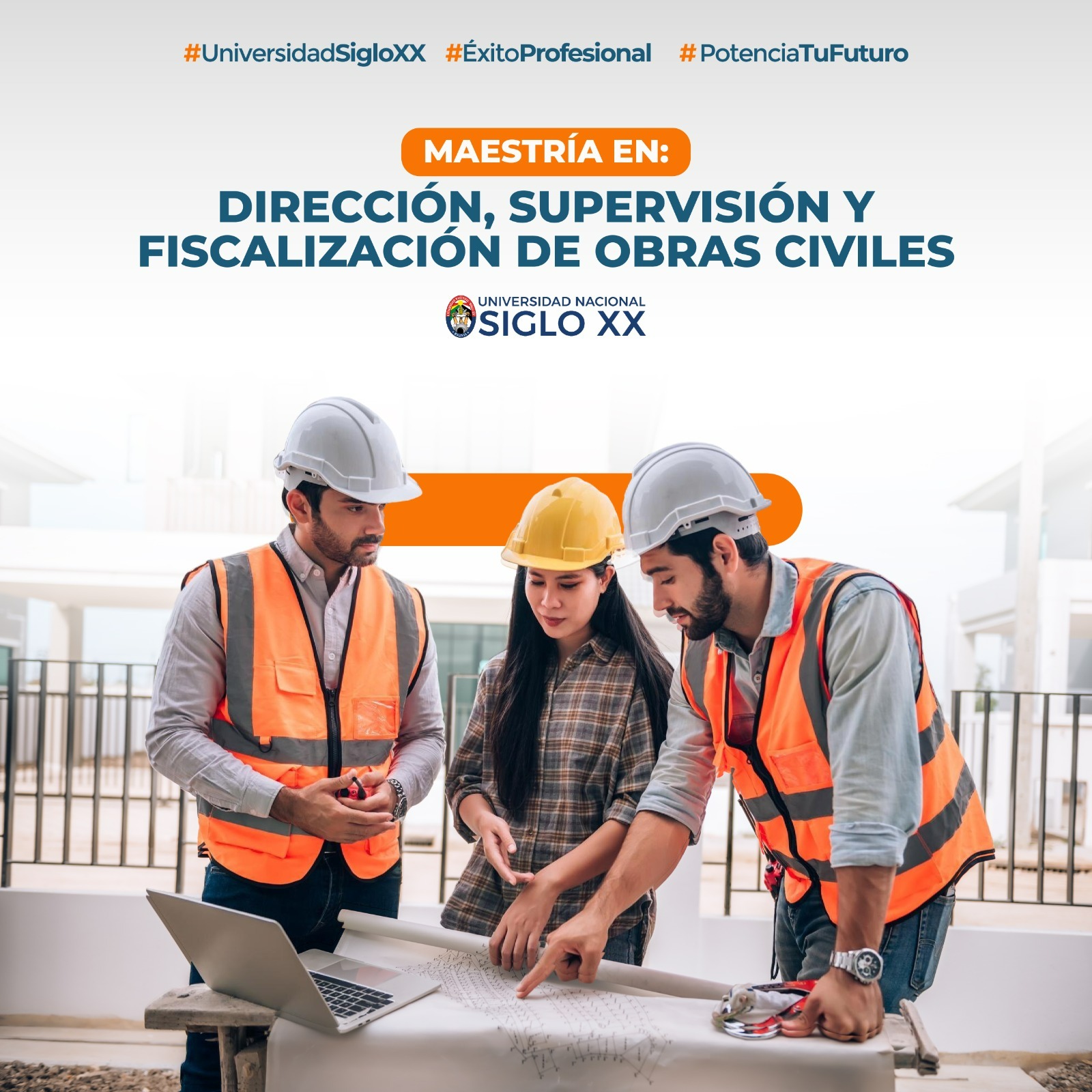Portada del programa DIRECCIÓN, SUPERVISIÓN Y FISCALIZACIÓN DE OBRAS CIVILES