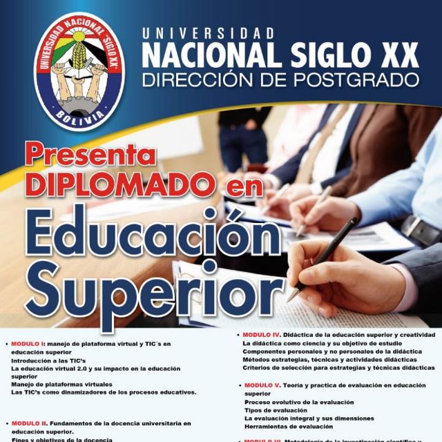 Pordata del programa Diplomado En Educación Superior