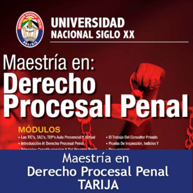 Pordata del programa Maestría En Derecho Procesal Penal