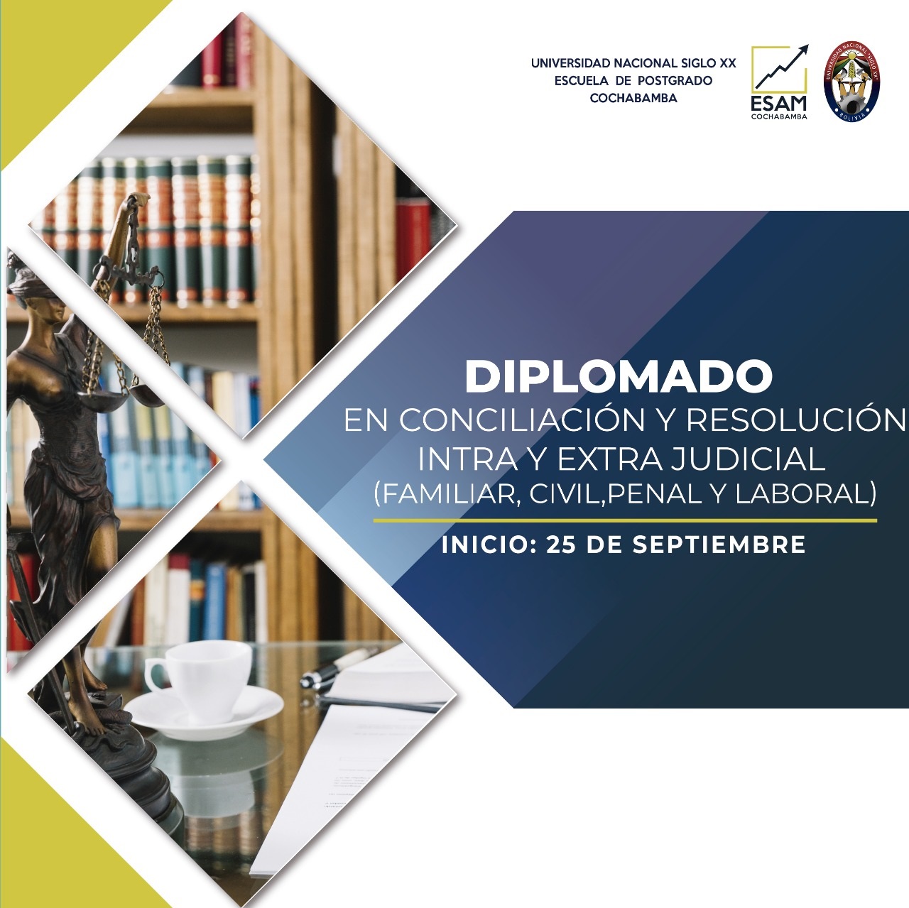 Pordata del programa Diplomado En Conciliación Y Resolución Intra Y Extra Judicial