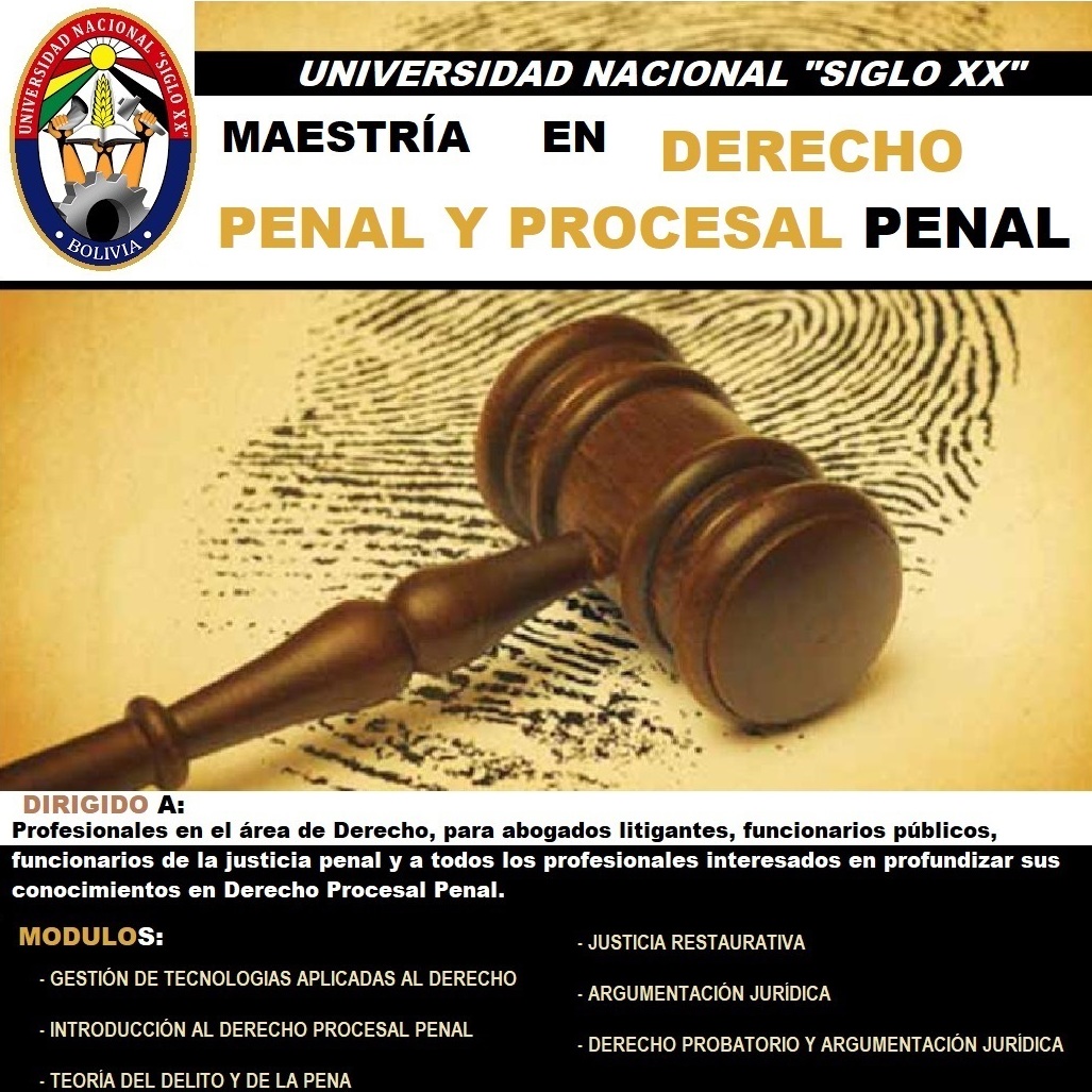 Maestría En Derecho Penal Y Procesal Penal