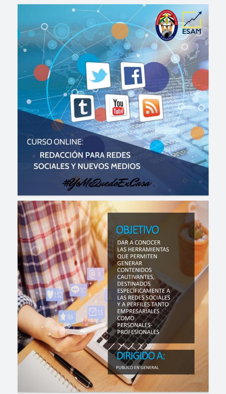 Pordata del programa Curso Redacción Para Redes Sociales Y Nuevos Medios