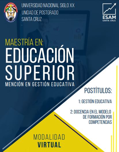 Pordata del programa Maestría Educación Superior Con Mención En Gestión Educativos
